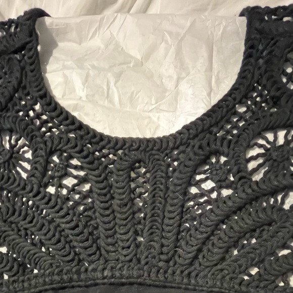 NWT J.JILL : Black Embroidered Halter Maxi Dress - Picture 6 of 13